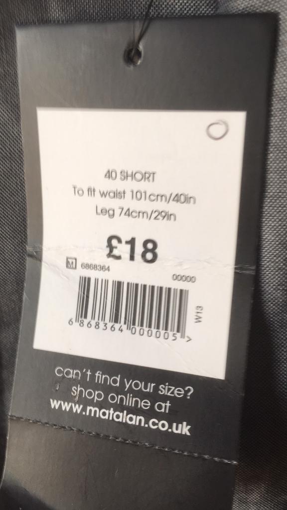 Brand New Matalan Men's Trousers | in 
